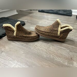 Kim Rogers Leopard Print Ankle Boots